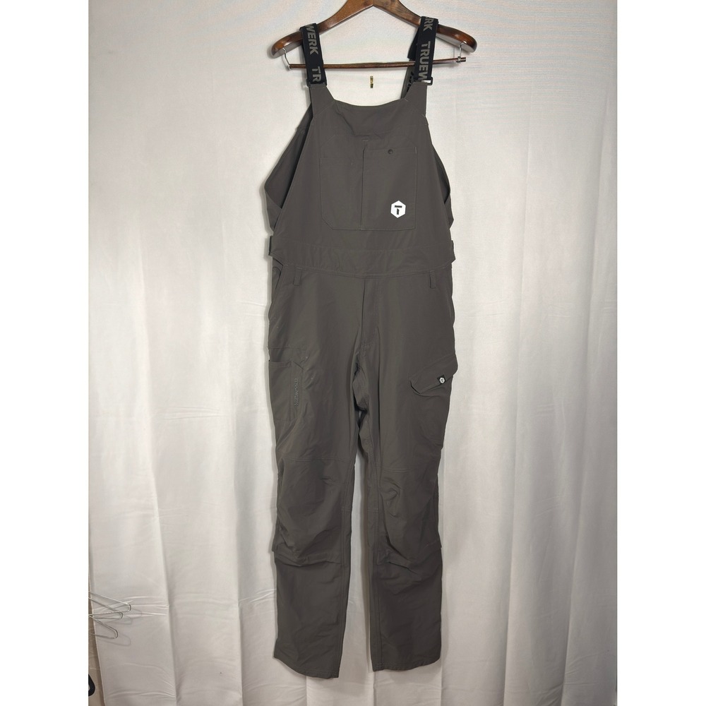 Truewerk Overalls T1 WerkBib Technical Workwear Grey Mens XL Long